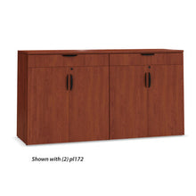 OfficeSource  OS Laminate Buffet Credenza with Top Drawer and Doors
