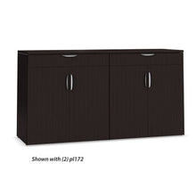 OfficeSource  OS Laminate Buffet Credenza with Top Drawer and Doors