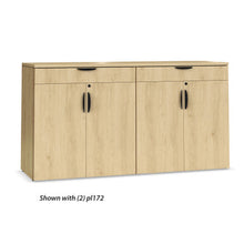OfficeSource  OS Laminate Buffet Credenza with Top Drawer and Doors