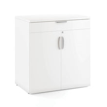 OfficeSource  OS Laminate Buffet Credenza with Top Drawer and Doors