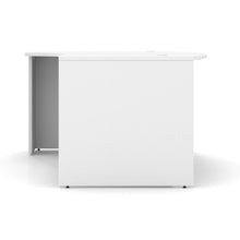 OfficeSource | OS Laminate | Bow Front Desk Shell with Left Corner Extension