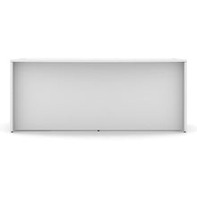 OfficeSource | OS Laminate | Bow Front Desk Shell with Left Corner Extension