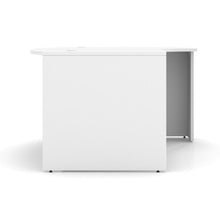 OfficeSource | OS Laminate | Bow Front Desk Shell with Right Corner Extension
