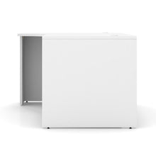 OfficeSource | OS Laminate | Left Desk Shell with Corner Extension