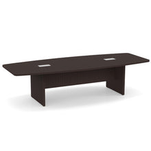 OfficeSource | OS Conference Tables | Boat Shaped Conference Table with Slab Base - 10'