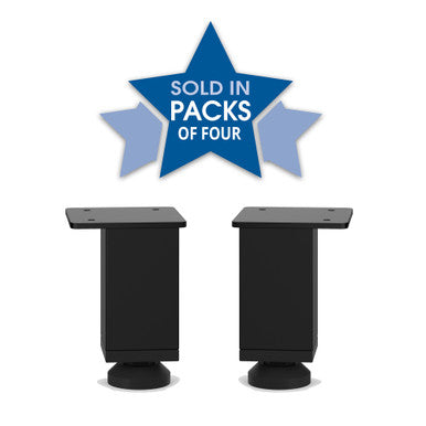 OfficeSource Variant Collection Straight Metal Mini Legs (Set of 4)
