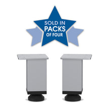 OfficeSource Variant Collection Straight Metal Mini Legs (Set of 4)