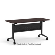 OfficeSource | Training Tables | T-Flip Top Table Leg - 46''W x 23''D
