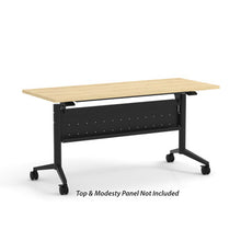 OfficeSource | Training Tables | T-Flip Top Table Leg - 46''W x 23''D