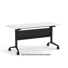 OfficeSource | Training Tables | T-Flip Top Table Leg - 46''W x 23''D
