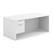 OfficeSource | OS Laminate | Single 3/4 Pedestal Desk - 71'' x 36''