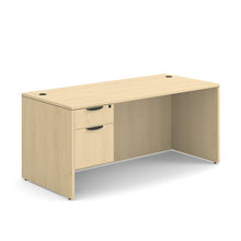 OfficeSource OS Laminate Collection Single 3/4 Pedestal Desk - 66'' x 30''