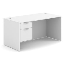 OfficeSource OS Laminate Collection Single 3/4 Pedestal Desk - 60'' x 30''
