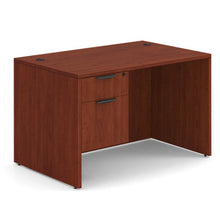 OfficeSource OS Laminate Collection Single 3/4 Pedestal Desk - 48'' x 30''