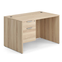OfficeSource OS Laminate Collection Single 3/4 Pedestal Desk - 48'' x 30''