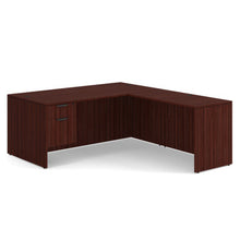 OfficeSource OS Laminate Collection Single 3/4 Pedestal ''L'' Desk - 71'' x 36''
