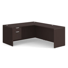OfficeSource OS Laminate Collection Single 3/4 Pedestal ''L'' Desk - 66'' x 30''