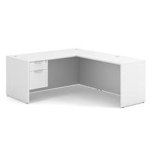 OfficeSource OS Laminate Collection Single 3/4 Pedestal ''L'' Desk - 66'' x 30''