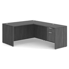 OfficeSource OS Laminate Collection Single 3/4 Pedestal ''L'' Desk - 60'' x 30''