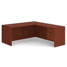 OfficeSource | OS Laminate Collection | Single 3/4 Pedestal ''L'' Desk - 71'' x 30''