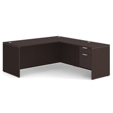 OfficeSource | OS Laminate Collection | Single 3/4 Pedestal ''L'' Desk - 71'' x 30''