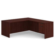 OfficeSource | OS Laminate Collection | Single 3/4 Pedestal ''L'' Desk - 71'' x 30''