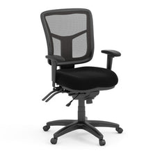OfficeSource | CoolMesh | Multi Function, Mid Back Chair with Seat Slider and Black Frame