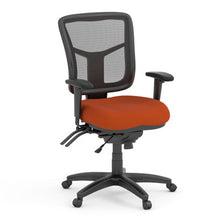 OfficeSource | CoolMesh | Multi Function, Mid Back Chair with Seat Slider and Black Frame