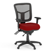 OfficeSource | CoolMesh | Multi Function, Mid Back Chair with Seat Slider and Black Frame