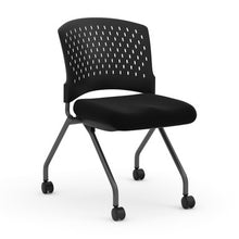 OfficeSource | Perch | Armless Nesting Chair with Casters - Fabric