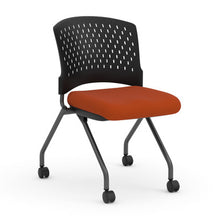 OfficeSource | Perch | Armless Nesting Chair with Casters - Fabric