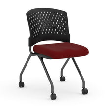 OfficeSource | Perch | Armless Nesting Chair with Casters - Fabric