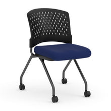 OfficeSource | Perch | Armless Nesting Chair with Casters - Fabric