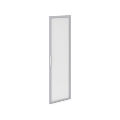 OfficeSource Storage & Wardrobe Cabinets Tempered Glass Silver Frame Cabinet Door For OS150, OS151