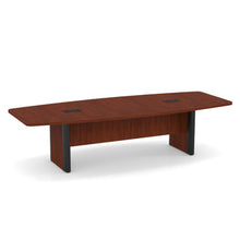 OfficeSource | OS Conference Tables | Boat Shaped Conference Table with Elliptical Base - 10'