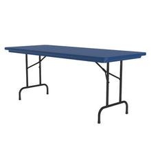OfficeSource | Colorful Blow Mold Folding Tables | Fixed Height Blow Mold Table - 60'' x 30''