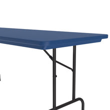 OfficeSource | Colorful Blow Mold Folding Tables | Fixed Height Blow Mold Table - 60'' x 30''