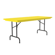OfficeSource | Colorful Blow Mold Folding Tables | Fixed Height Blow Mold Table - 60'' x 30''