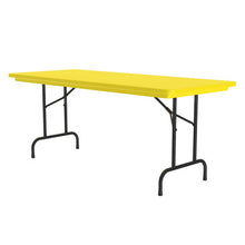 OfficeSource | Colorful Blow Mold Folding Tables | Fixed Height Blow Mold Table - 60'' x 30''
