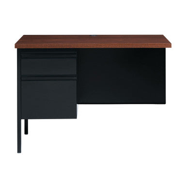 OfficeSource | Raleigh | 42''W Single Pedestal Steel Return