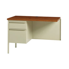 OfficeSource | Raleigh | 42''W Single Pedestal Steel Return