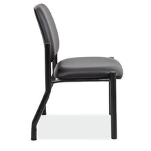 OfficeSource | Big & Tall | Armless Guest Chair with Black Frame - 23''W