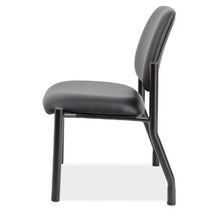 OfficeSource | Big & Tall | Armless Guest Chair with Black Frame - 23''W