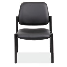 OfficeSource | Big & Tall | Armless Guest Chair with Black Frame - 23''W