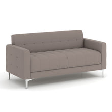 OfficeSource | Draper | Sofa with Silver Metal Legs