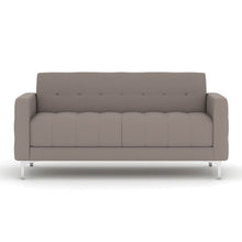 OfficeSource | Draper | Sofa with Silver Metal Legs
