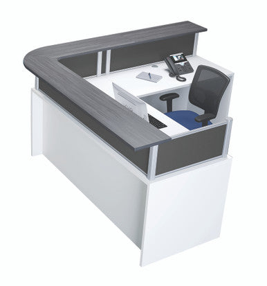 OfficeSource | Borders II | Corner Transaction Top 30''W x 12''D (Left)