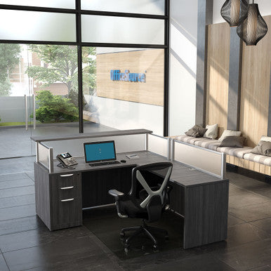 OfficeSource | Borders II | Rectangular Transaction Top 71''W x 12''D