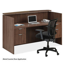 OfficeSource OS Laminate Collection Metal Transaction Riser To Elevate PL169T Transaction Top