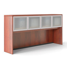 OfficeSource | OS Laminate |  Optional Silver Glass Hutch Doors - For OS140OH Open Hutch